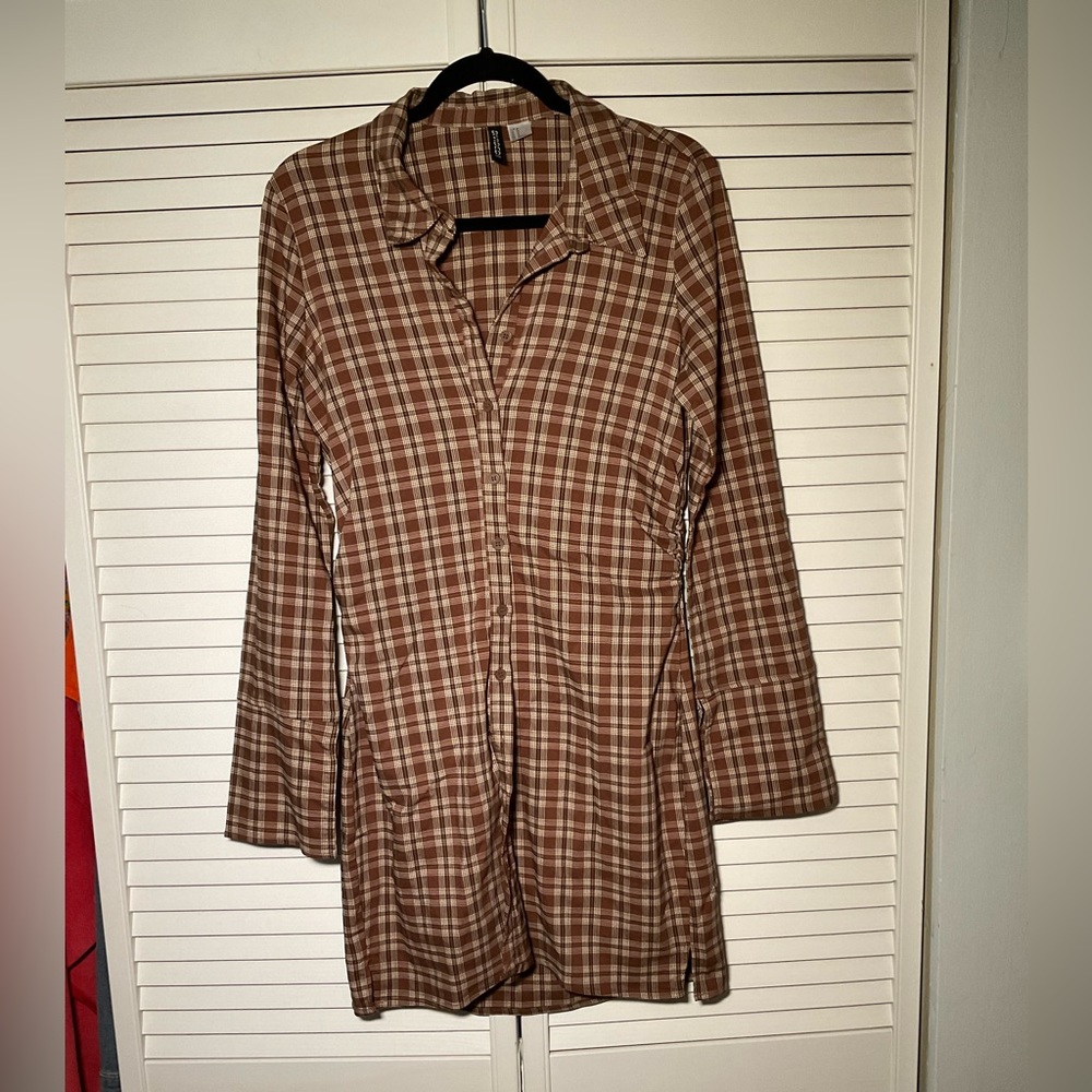 H&M Plaid Shirt Dress